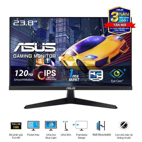 Màn hình Asus VY249HGR ( 23.8 inch/ Full HD/ IPS/ 120Hz/ 1 ms) Eyes Care