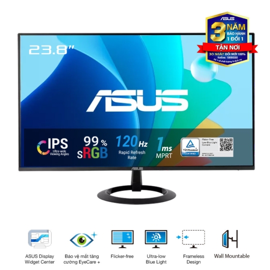 Màn hình ASUS VZ249HG 23.8 inch - IPS - FHD - 120Hz - 1ms viền mỏng