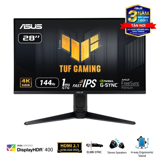 Màn Hình ASUS TUF Gaming VG28UQL1A ( 28 inch - Fast IPS - 4K - UHD - 144Hz - 0.3ms)