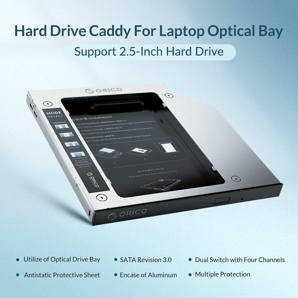 Khay ổ cứng 2.5'' Orico M95SS-SV | 
